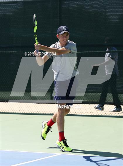 Thumbnail 3 in Jesuit vs Bellarmine (CIF NorCal Regional Tennis Tennis Championships) photogallery.