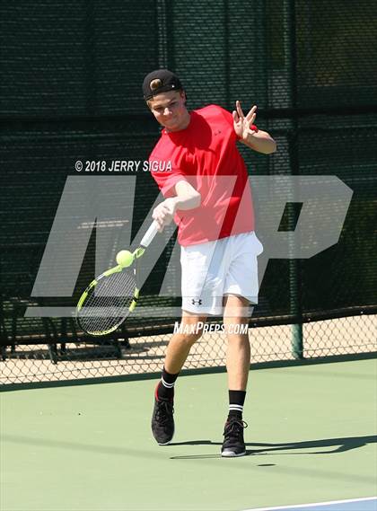 Thumbnail 1 in Jesuit vs Bellarmine (CIF NorCal Regional Tennis Tennis Championships) photogallery.