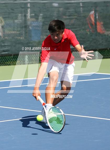 Thumbnail 1 in Jesuit vs Bellarmine (CIF NorCal Regional Tennis Tennis Championships) photogallery.