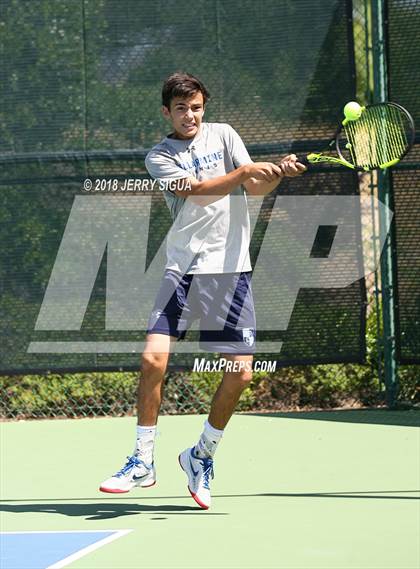 Thumbnail 1 in Jesuit vs Bellarmine (CIF NorCal Regional Tennis Tennis Championships) photogallery.