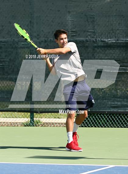 Thumbnail 3 in Jesuit vs Bellarmine (CIF NorCal Regional Tennis Tennis Championships) photogallery.