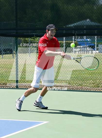 Thumbnail 1 in Jesuit vs Bellarmine (CIF NorCal Regional Tennis Tennis Championships) photogallery.