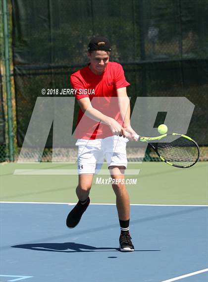 Thumbnail 3 in Jesuit vs Bellarmine (CIF NorCal Regional Tennis Tennis Championships) photogallery.