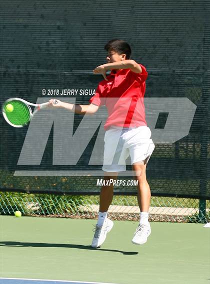 Thumbnail 1 in Jesuit vs Bellarmine (CIF NorCal Regional Tennis Tennis Championships) photogallery.