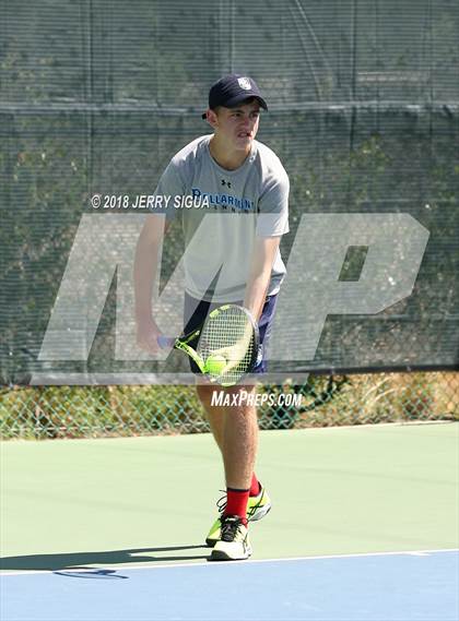 Thumbnail 2 in Jesuit vs Bellarmine (CIF NorCal Regional Tennis Tennis Championships) photogallery.