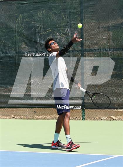 Thumbnail 2 in Jesuit vs Bellarmine (CIF NorCal Regional Tennis Tennis Championships) photogallery.