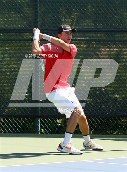 Thumbnail 3 in Jesuit vs Bellarmine (CIF NorCal Regional Tennis Tennis Championships) photogallery.