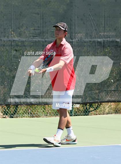 Thumbnail 1 in Jesuit vs Bellarmine (CIF NorCal Regional Tennis Tennis Championships) photogallery.