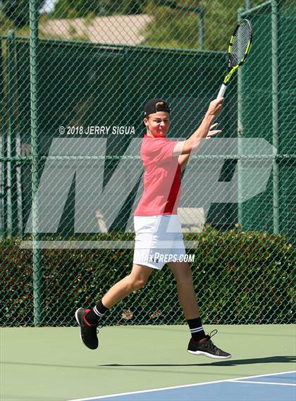 Thumbnail 3 in Jesuit vs Bellarmine (CIF NorCal Regional Tennis Tennis Championships) photogallery.