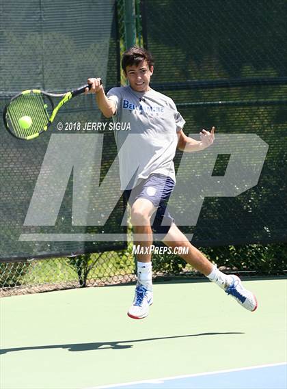 Thumbnail 3 in Jesuit vs Bellarmine (CIF NorCal Regional Tennis Tennis Championships) photogallery.