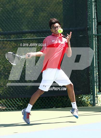 Thumbnail 1 in Jesuit vs Bellarmine (CIF NorCal Regional Tennis Tennis Championships) photogallery.