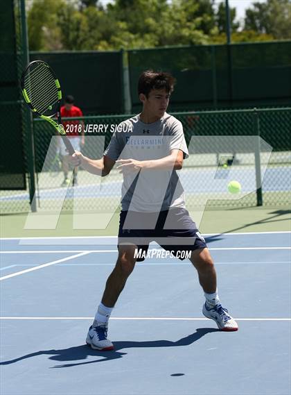 Thumbnail 2 in Jesuit vs Bellarmine (CIF NorCal Regional Tennis Tennis Championships) photogallery.