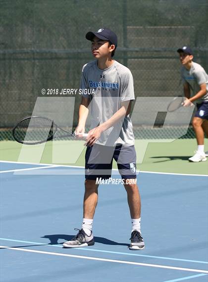 Thumbnail 2 in Jesuit vs Bellarmine (CIF NorCal Regional Tennis Tennis Championships) photogallery.