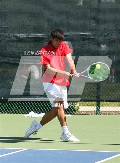 Thumbnail 1 in Jesuit vs Bellarmine (CIF NorCal Regional Tennis Tennis Championships) photogallery.