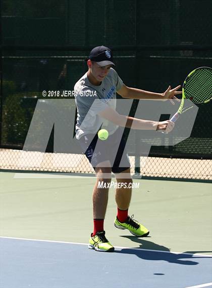 Thumbnail 3 in Jesuit vs Bellarmine (CIF NorCal Regional Tennis Tennis Championships) photogallery.