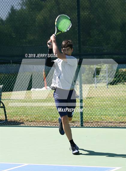 Thumbnail 3 in Jesuit vs Bellarmine (CIF NorCal Regional Tennis Tennis Championships) photogallery.