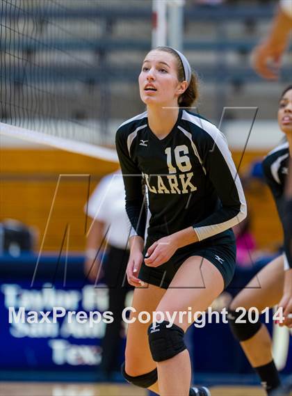 Thumbnail 1 in Brennan vs Clark (NISD Volleyball Tournament) photogallery.