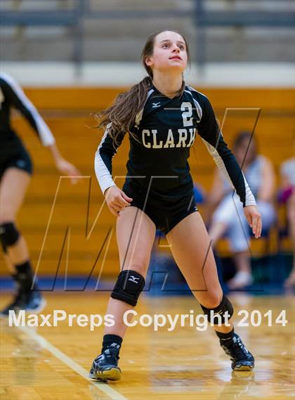 Thumbnail 3 in Brennan vs Clark (NISD Volleyball Tournament) photogallery.