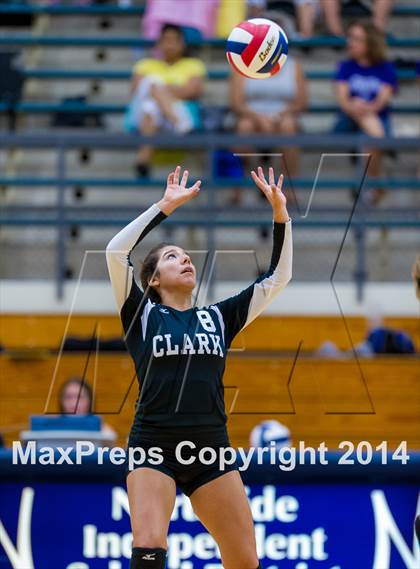 Thumbnail 2 in Brennan vs Clark (NISD Volleyball Tournament) photogallery.