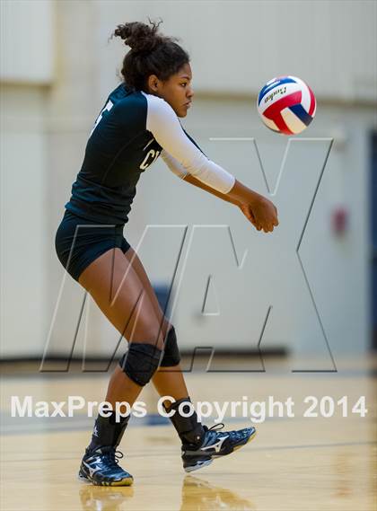 Thumbnail 2 in Brennan vs Clark (NISD Volleyball Tournament) photogallery.