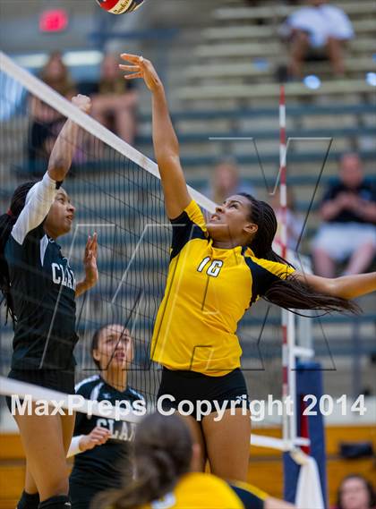 Thumbnail 3 in Brennan vs Clark (NISD Volleyball Tournament) photogallery.