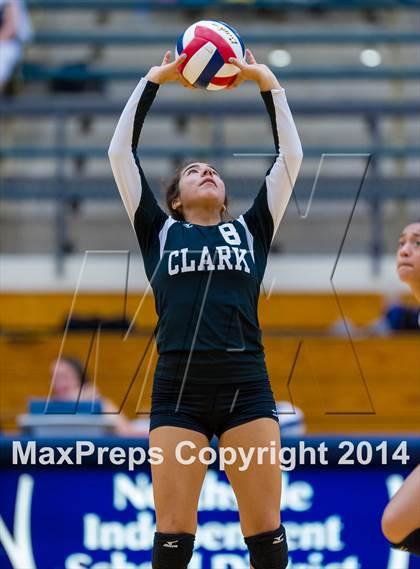 Thumbnail 1 in Brennan vs Clark (NISD Volleyball Tournament) photogallery.
