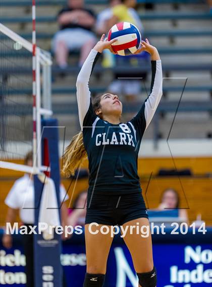 Thumbnail 2 in Brennan vs Clark (NISD Volleyball Tournament) photogallery.