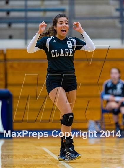Thumbnail 1 in Brennan vs Clark (NISD Volleyball Tournament) photogallery.