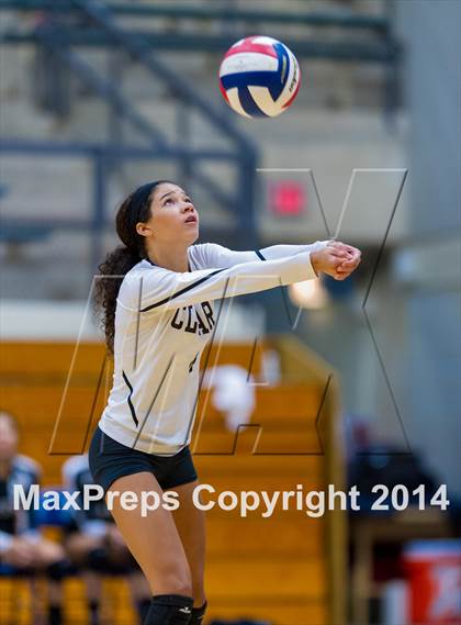 Thumbnail 3 in Brennan vs Clark (NISD Volleyball Tournament) photogallery.