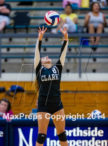 Thumbnail 3 in Brennan vs Clark (NISD Volleyball Tournament) photogallery.