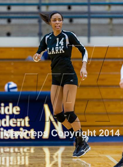 Thumbnail 1 in Brennan vs Clark (NISD Volleyball Tournament) photogallery.