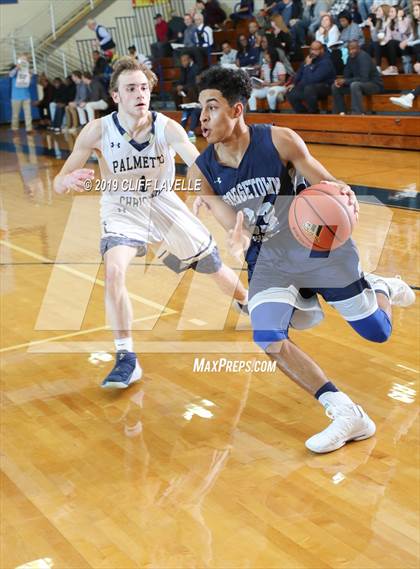 Thumbnail 2 in Georgetown Prep vs Palmetto Christian Academy (Rotary Roundball Classic) photogallery.