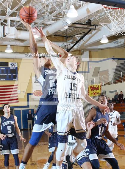 Thumbnail 1 in Georgetown Prep vs Palmetto Christian Academy (Rotary Roundball Classic) photogallery.