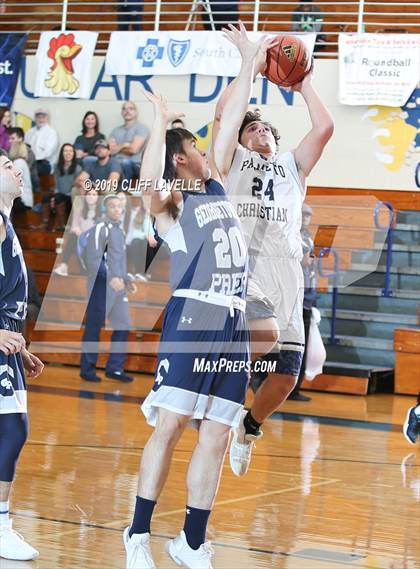 Thumbnail 1 in Georgetown Prep vs Palmetto Christian Academy (Rotary Roundball Classic) photogallery.