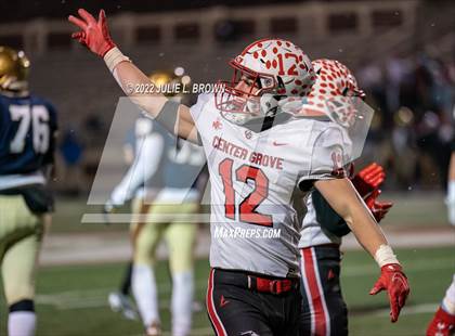 Thumbnail 3 in Center Grove vs Cathedral (IHSAA 6A Semi-state playoff) photogallery.