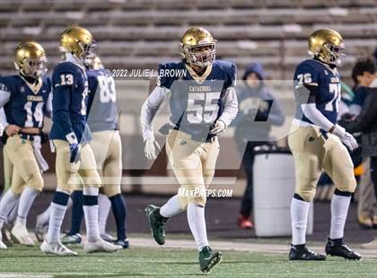 Thumbnail 2 in Center Grove vs Cathedral (IHSAA 6A Semi-state playoff) photogallery.