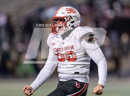Thumbnail 2 in Center Grove vs Cathedral (IHSAA 6A Semi-state playoff) photogallery.