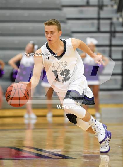 Thumbnail 1 in Lehi vs. Davis (Utah Elite 8 Tournament) photogallery.