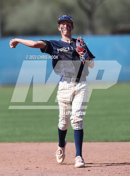Thumbnail 1 in Pusch Ridge Christian Academy vs. Foothill (Lancer Baseball Classic) photogallery.