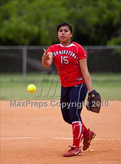 Thumbnail 2 in Cornerstone Christian vs Central Christian (Texas Christian Athletic League State Tournament) photogallery.