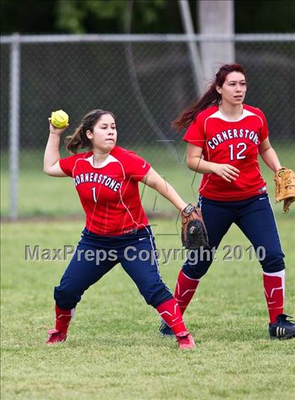 Thumbnail 2 in Cornerstone Christian vs Central Christian (Texas Christian Athletic League State Tournament) photogallery.