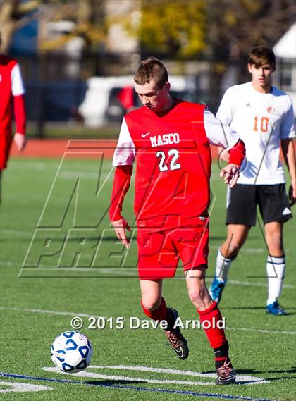 Thumbnail 3 in Masconomet Regional vs. Oliver Ames (MIAA Divison 2 Final) photogallery.