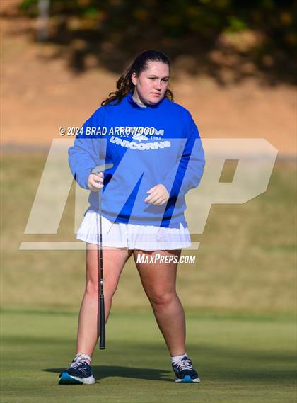 Thumbnail 3 in NCHSAA 1A/2A Girls Golf Finals (Day 1) photogallery.