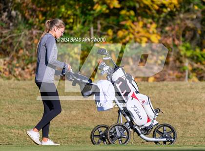 Thumbnail 2 in NCHSAA 1A/2A Girls Golf Finals (Day 1) photogallery.