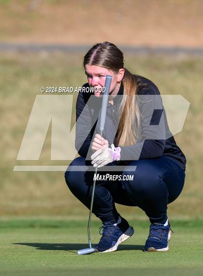 Thumbnail 3 in NCHSAA 1A/2A Girls Golf Finals (Day 1) photogallery.