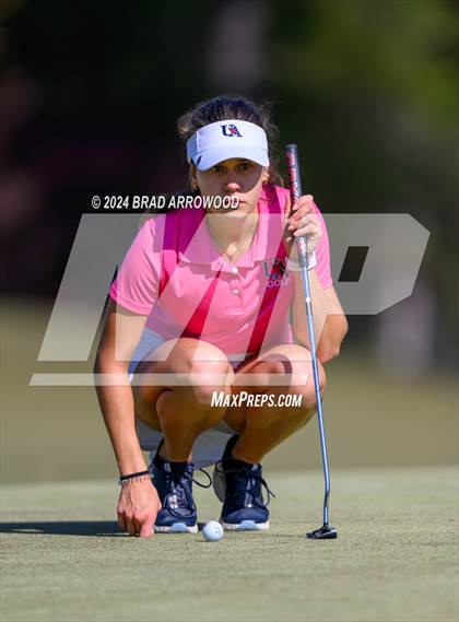 Thumbnail 2 in NCHSAA 1A/2A Girls Golf Finals (Day 1) photogallery.