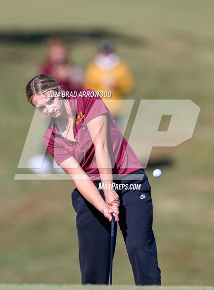 Thumbnail 3 in NCHSAA 1A/2A Girls Golf Finals (Day 1) photogallery.