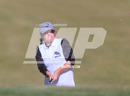 Thumbnail 2 in NCHSAA 1A/2A Girls Golf Finals (Day 1) photogallery.