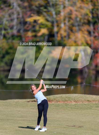 Thumbnail 2 in NCHSAA 1A/2A Girls Golf Finals (Day 1) photogallery.
