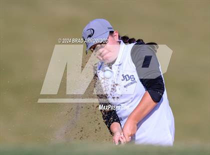 Thumbnail 1 in NCHSAA 1A/2A Girls Golf Finals (Day 1) photogallery.